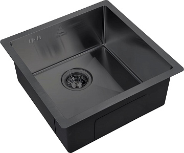 Мойка кухонная Zorg Steel Hummer SH 4444 GRAFIT