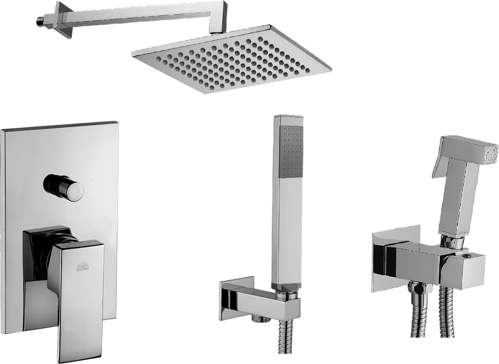Комплект для ванной Paffoni Elle KITZEL015CR/M С ВНУТРЕННЕЙ ЧАСТЬЮ, верхний душ 20 см, хром Sancos — официальный сайт