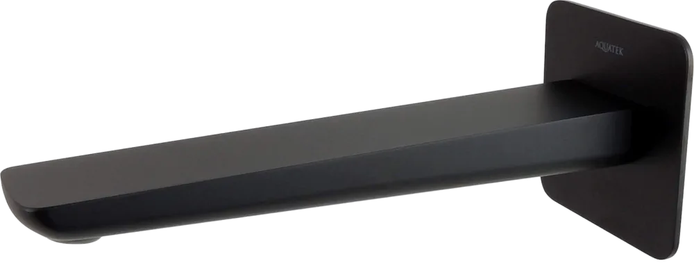Излив AQUATEK Вега AQ1041MB для ванны, черный матовый Sancos — официальный сайт