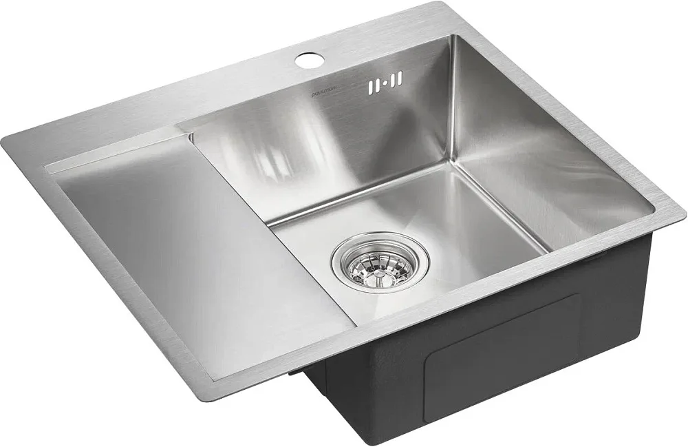 Мойка кухонная Paulmark Kroner PM225951-BSR брашированная нержавеющая сталь R Sancos — официальный сайт