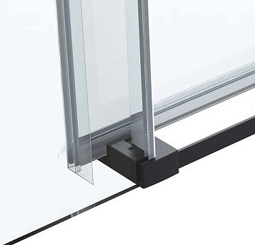 Душевой уголок Vincea Como Soft VSR-1CS8013CLB 130x80 см профиль черный, стекло прозрачное