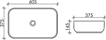 Накладная раковина Ceramicanova Element CN5044