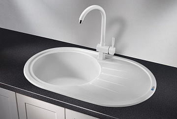 Мойка кухонная Granula Standart 7601, белый