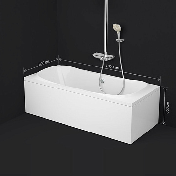 Акриловая ванна AM.PM Sensation 180x80 см, W30A-180-080W-A