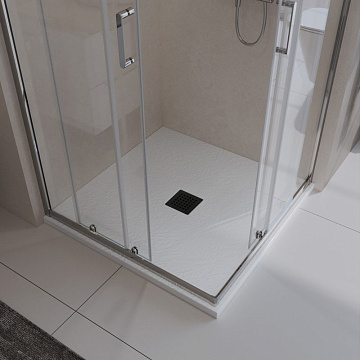 Поддон для душа BelBagno Uno TRAY-MR-UNO-A-90-35-W-NO 90х90, белый, с сифоном