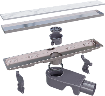 Душевой трап (лоток) RGW Shower Drain SDR-22 40 см, хром