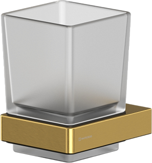 Стакан WHITECROSS Cubo CU2430GLB брашированное золото