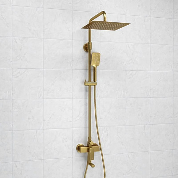 Душевая стойка Wasserkraft Aisch A155.260.201.BG, золото