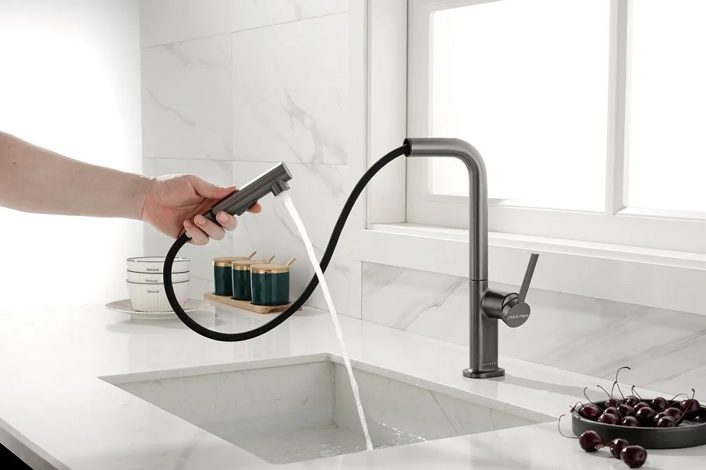 Смеситель для кухни Paulmark Neo Ne214419-B, беретта Sancos — официальный сайт