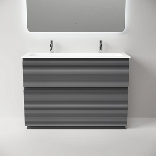 Тумба под раковину Sancos Folk Floor 120 напольная Grey soft (темно-серый), FL120FGS
