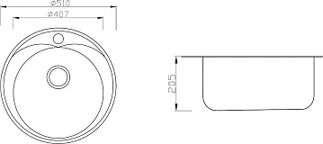 Мойка кухонная Zorg Inox PVD SZR-510/205 Bronze