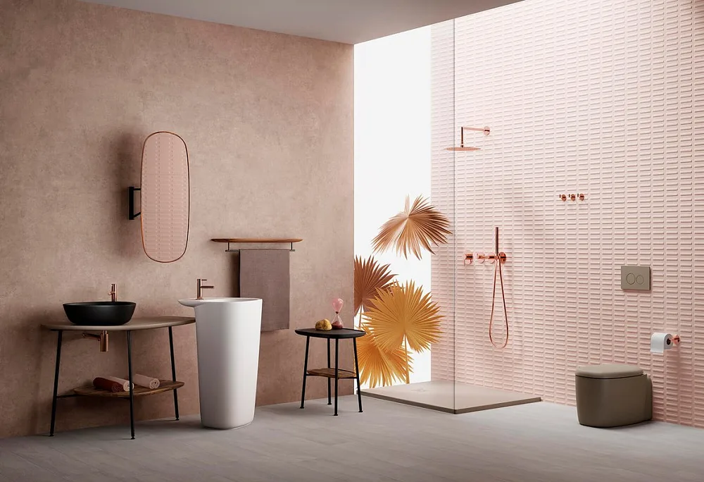 Душевой гарнитур VitrA Origin A4554326, медный Sancos — официальный сайт