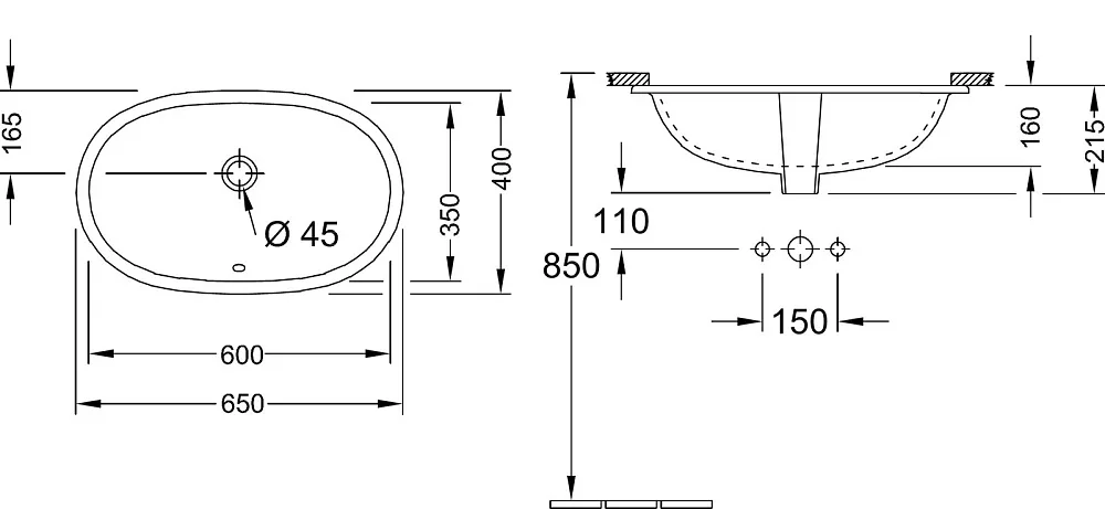 Раковина Villeroy & Boch O.Novo O.novo 4162 60 01 alpin Sancos — официальный сайт