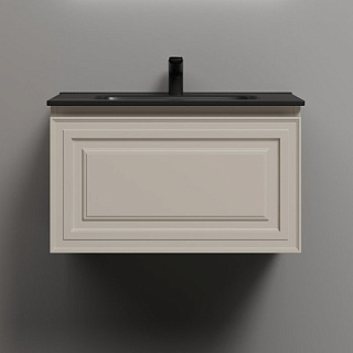Тумба с раковиной Sancos Very 70 beige soft, раковина CN7007MB