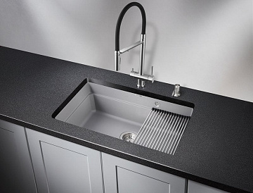 Мойка кухонная Granula Kitchen Space 7303U, алюминиум