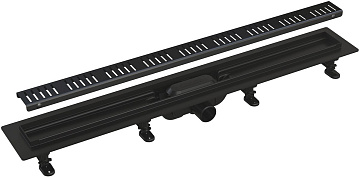 Душевой трап (лоток) AlcaPlast APZ10Black APZ10BLACK-950M, с решеткой и опорами