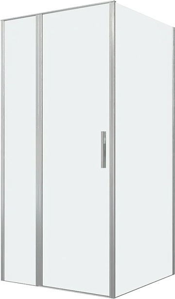 Душевой уголок Allen Brau Priority 100x100, профиль серебро браш, стекло прозрачное