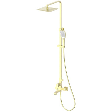Душевая стойка Wonzon & Woghand FLEX WW-88047072-BG, брашированное золото