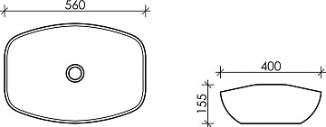 Накладная раковина Ceramicanova Element CN5016