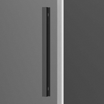 Душевая дверь в нишу Vincea Soft VDS-3SO130CLGM 130 см, профиль вороненая сталь, стекло прозрачное
