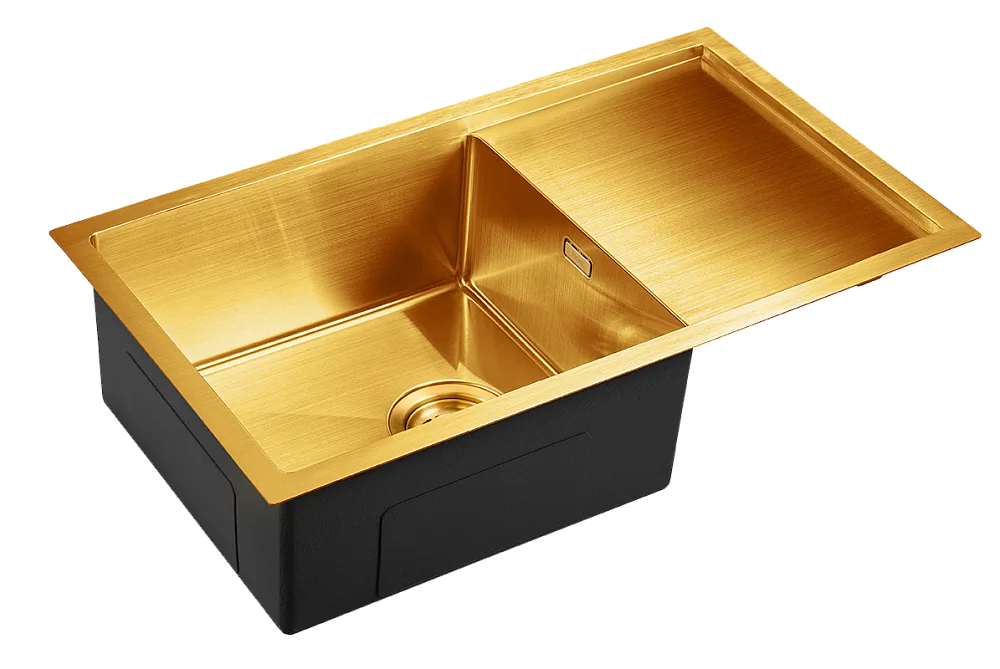 Мойка кухонная Emar PVD EMB-124 PVD Nano Golden Sancos — официальный сайт