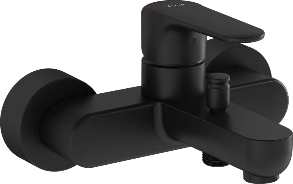 Смеситель для ванны с душем VitrA Root Round A4272536EXP, черный Sancos — официальный сайт