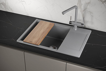 Мойка кухонная Granula Estetica 7003, алюминиум