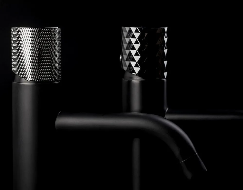 Смеситель для раковины Boheme Stick 121-BCR.2 black touch chrome Sancos — официальный сайт