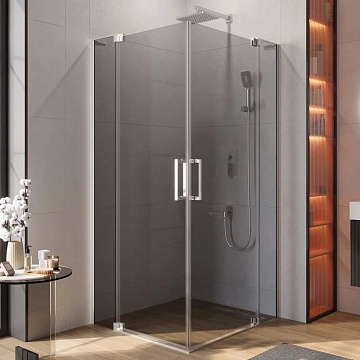Душевой уголок Cezares Slider AH 2 80/90-100/110 Grigio Cr профиль хром, стекло серое