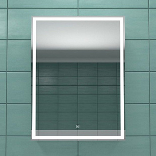 Зеркало-шкаф Art&Max Techno 55 R с подсветкой, белое