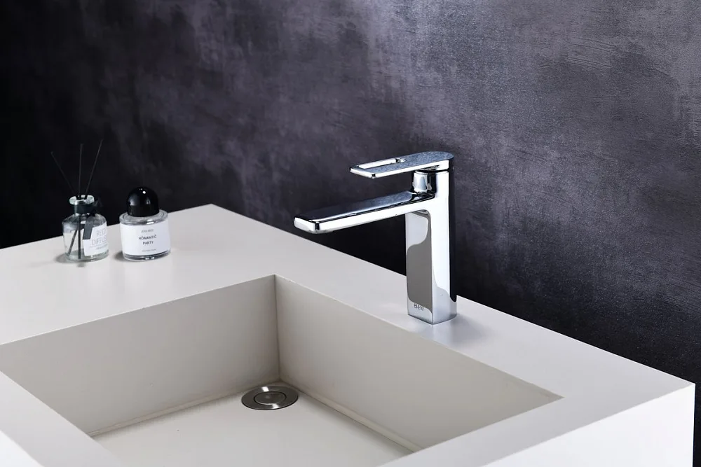 Смеситель для раковины Black&White Gravity 7103С chrome Sancos — официальный сайт
