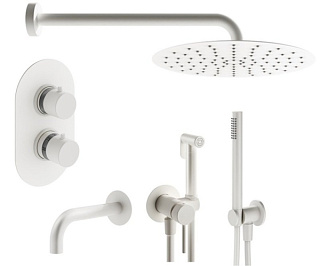 Комплект для ванной Plumberia Selection Ixo KITZXOT19BO60 С ВНУТРЕННЕЙ ЧАСТЬЮ, белый матовый