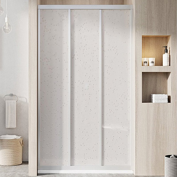Душевая дверь в нишу Ravak Supernova ASDP3-80 Pearl, 200, профиль сатин