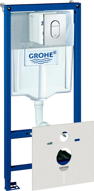 Система инсталляции для унитазов Grohe Rapid SL 38929000, 4 в 1 с кнопкой смыва