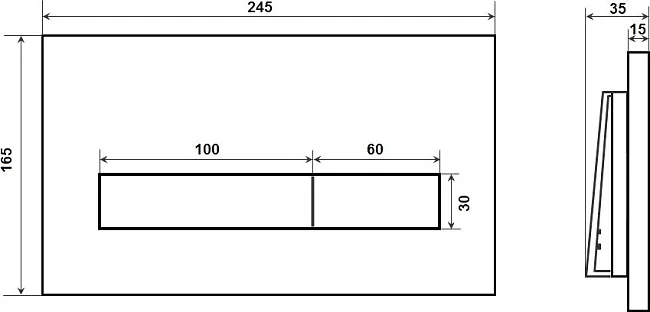 Кнопка смыва Timo Inari FP-003MB черная Sancos — Оригинал
