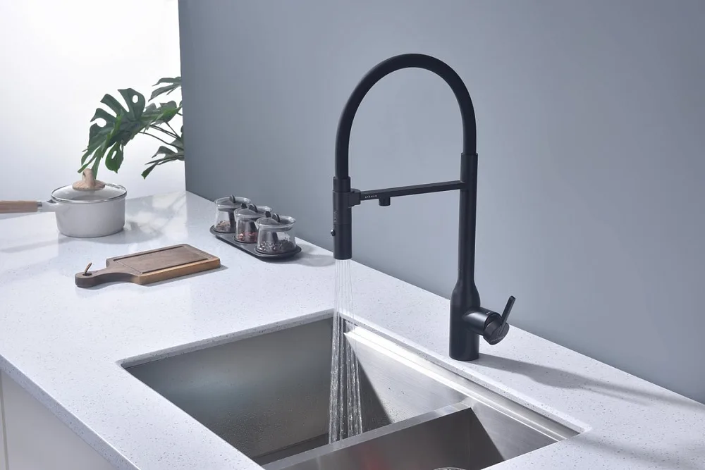Смеситель для кухни Paulmark Magneto One Ma213188-AN антрацит Sancos — официальный сайт
