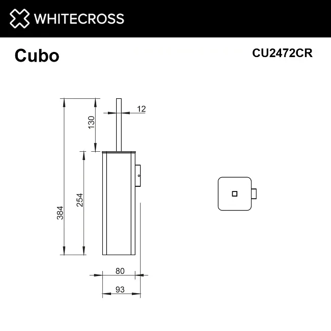 Ершик WHITECROSS Cubo CU2472CR хром Sancos — Оригинал