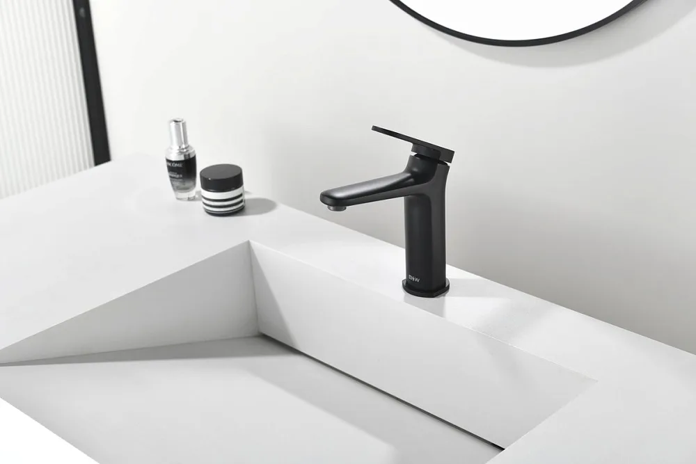 Смеситель для раковины Black&White Gravity 7109MB matt black Sancos — официальный сайт