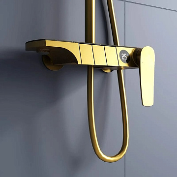 Душевая стойка RGW Shower Panels SP-33G, матовое золото
