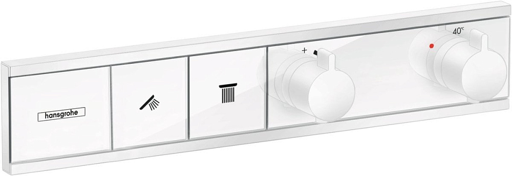 Термостатический смеситель встраиваемый Hansgrohe RainSelect 15380700, для душа, матовый белый