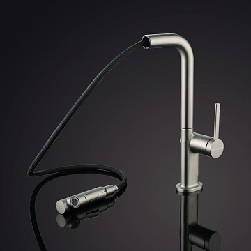 Смеситель для кухни Paulmark Neo Ne214419-Ni никель