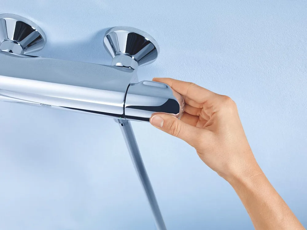 Термостатический смеситель Grohe Grohtherm 1000 34151004 с душевым гарнитуром Sancos — официальный сайт