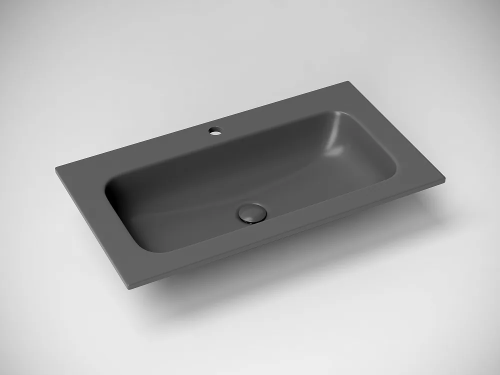 Мебельная раковина Ceramicanova Grace CN7012MDH, темный антрацит матовый Sancos — официальный сайт