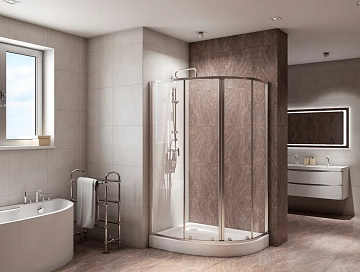 Душевой уголок BelBagno Due RH-2-120/80-C-Cr
