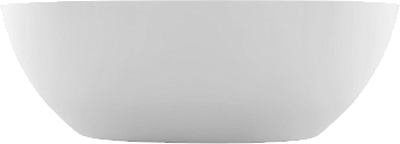 Ванна из искусственного камня Allen Brau Krion Oval 170x80 см, отдельностоящая, матовая белая, оваль