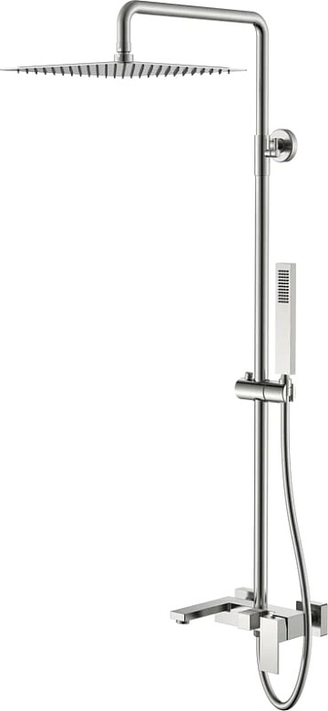 Душевая стойка Boheme Qubic 478-NB, brushed nickel