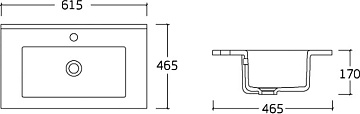 Мебельная раковина Vincea VBS-13960 60 см