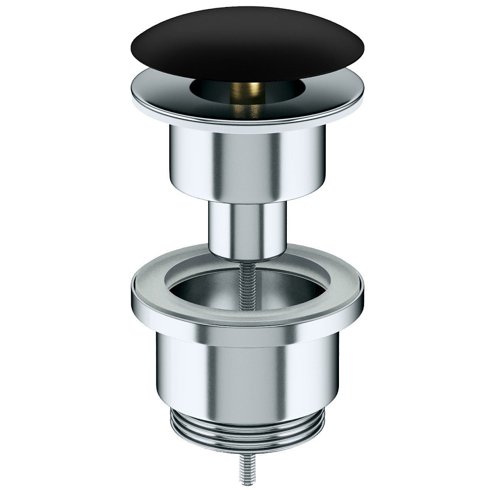 Донный клапан Ceramicanova, click-clack, черный матовый, 70003MBnc