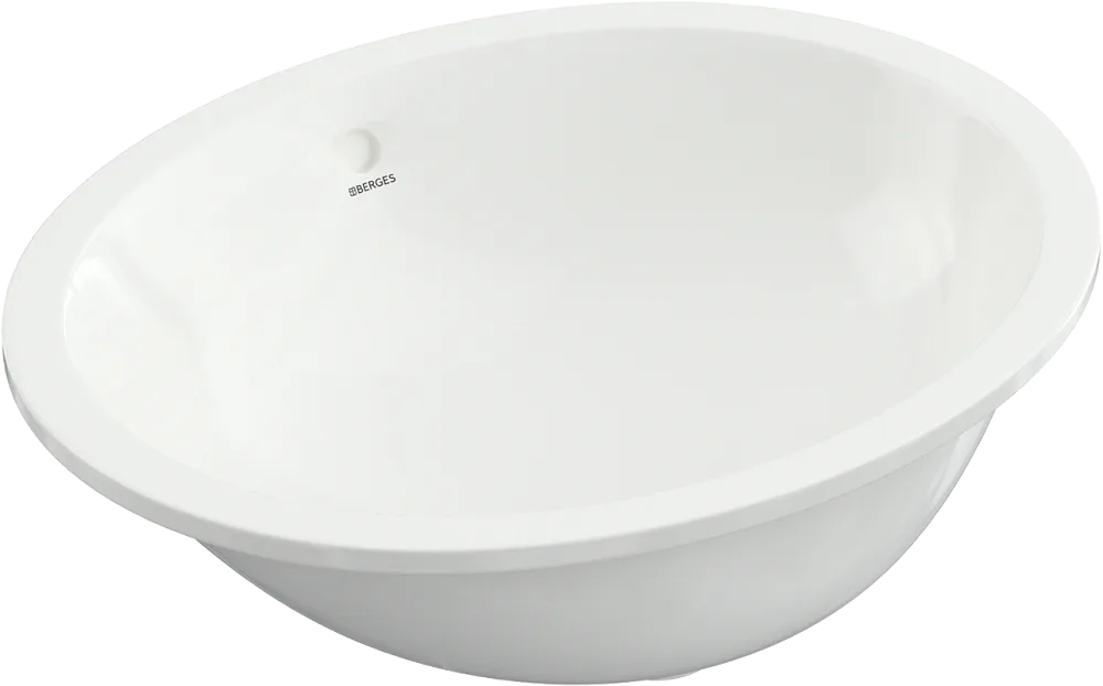 Раковина Berges Ego 56x45, глянцевая белая Sancos — официальный сайт