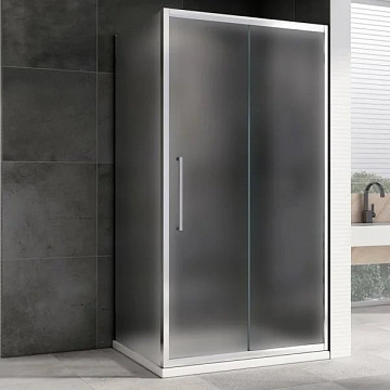 Душевой уголок Abber Schwarzer Diamant AG30130MH-S80M 130х80, профиль хром, стекло матовое
